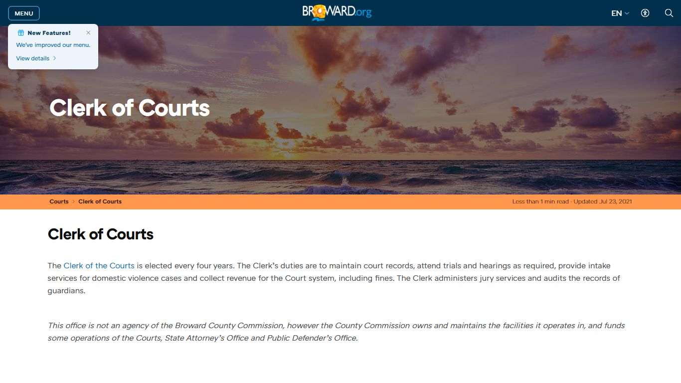 Court Services Clerk of Courts - Broward County, Florida